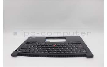 Lenovo 5M11N94223 C-Cover with keyboard, Swedish/Finnish, Black, Backlight, UK