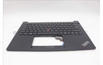 Lenovo 5M11N94271 C-Cover with keyboard, Spanish LA, Black, Backlight, UK
