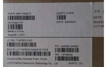 Lenovo 5M11N94273 MECH_ASM FRU KB BRL BL(CHY)UK Bk