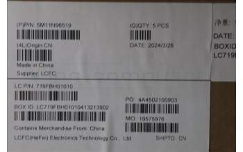 Lenovo 5M11N96519 C-Cover with keyboard, USA English, Black, US