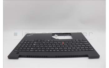 Lenovo 5M11N96526 C-Cover with keyboard, Arabic, Black, US