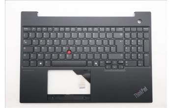 Lenovo 5M11N96537 C-Cover with keyboard, French, Black, US
