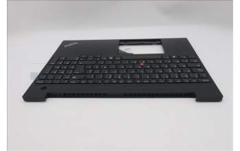 Lenovo 5M11N96537 C-Cover with keyboard, French, Black, US