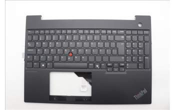 Lenovo 5M11N96559 C-Cover with keyboard, Portuguese, Black, UK