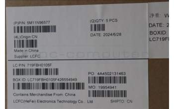 Lenovo 5M11N96577 C-Cover with keyboard, Switzerland, Black, UK