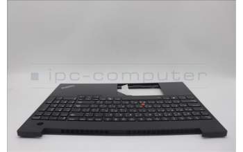 Lenovo 5M11N96627 C-Cover with keyboard, Arabic, Black, Backlight, US