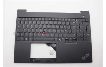 Lenovo 5M11N99134 C-Cover with keyboard, German, Black, Backlight, UK