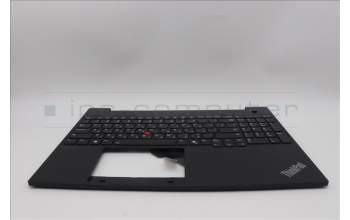Lenovo 5M11N99151 C-Cover with keyboard, Hebrew, Black, Backlight, US