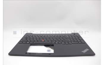 Lenovo 5M11N99177 C-Cover with keyboard, Russian, Black, Backlight, US