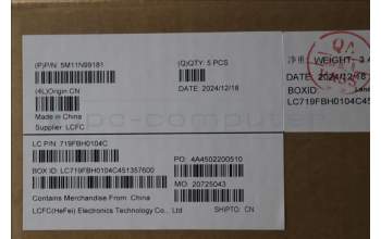 Lenovo 5M11N99181 MECH_ASM FRU KB CCV CZE/SLK BL(CHY)UK BK