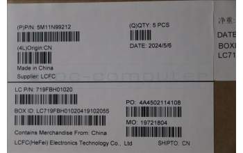 Lenovo 5M11N99212 MECH_ASM FRU KBD CCV TUR BL(LTN) UK BK