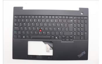 Lenovo 5M11N99229 C-Cover with keyboard, Icelandic, Black, Backlight, UK