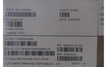 Lenovo 5M11N99287 C-Cover with keyboard, Ukraine, Black, Backlight, US