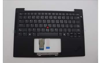 Lenovo 5M11N99306 C-Cover with keyboard, Arabic, Black, Backlight, US