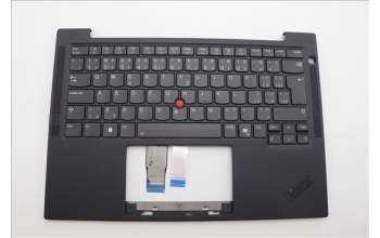 Lenovo 5M11N99345 C-Cover with keyboard, Czech Slovakian, Black, Backlight, UK