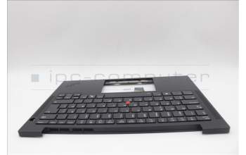Lenovo 5M11N99353 C-Cover with keyboard, Danish, Black, Backlight, UK