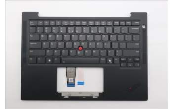 Lenovo 5M11N99380 C-Cover with keyboard, US English Euro, Black, Backlight, US
