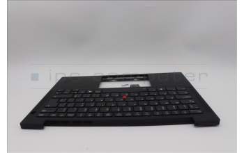 Lenovo 5M11N99392 C-Cover with keyboard, Canadian French English, Black, Backlight, UK