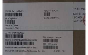 Lenovo 5M11N99423 C-Cover with keyboard, Hungarian, Black, Backlight, UK