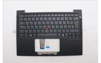 Lenovo 5M11N99431 C-Cover with keyboard, Icelandic, Black, Backlight, UK