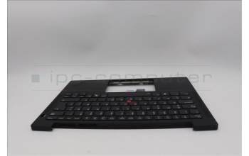 Lenovo 5M11N99431 C-Cover with keyboard, Icelandic, Black, Backlight, UK