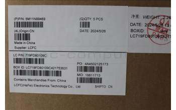 Lenovo 5M11N99469 C-Cover with keyboard, Norwegian, Black, Backlight, UK