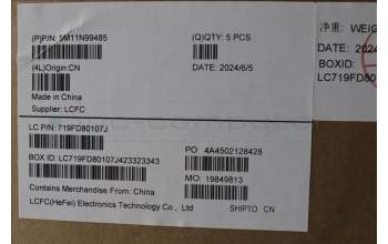 Lenovo 5M11N99485 MECH_ASM BL KB BK POR SRX