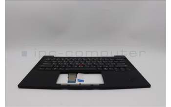 Lenovo 5M11N99534 C-Cover with keyboard, Ukraine, Black, Backlight, US