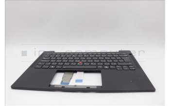 Lenovo 5M11N99558 C-Cover with keyboard, Bulgarian, Black, Backlight, WWAN, UK