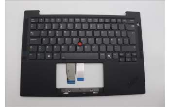 Lenovo 5M11N99570 C-Cover with keyboard, Danish, Black, Backlight, WWAN, UK
