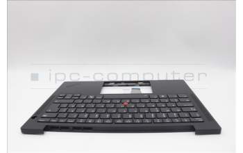 Lenovo 5M11N99570 C-Cover with keyboard, Danish, Black, Backlight, WWAN, UK