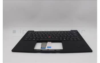 Lenovo 5M11N99578 C-Cover with keyboard, Estonian, Black, Backlight, WWAN, UK