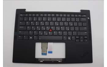 Lenovo 5M11N99598 C-Cover with keyboard, Greek, Black, Backlight, WWAN, US