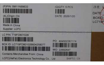 Lenovo 5M11N99633 C-Cover with keyboard, Norwegian, Black, Backlight, WWAN, UK