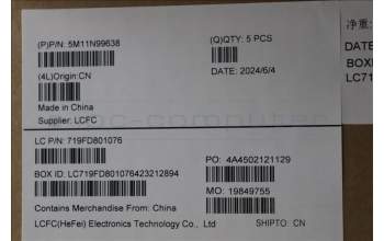 Lenovo 5M11N99638 C-Cover with keyboard, Portuguese, Black, Backlight, WWAN, UK