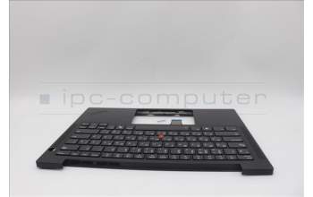 Lenovo 5M11N99642 C-Cover with keyboard, Russian, Black, Backlight, WWAN, US