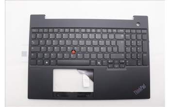 Lenovo 5M11N99755 C-Cover with keyboard, French, Black, US