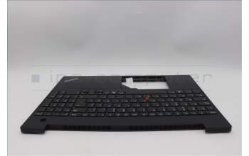 Lenovo 5M11N99755 C-Cover with keyboard, French, Black, US