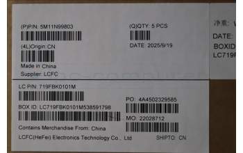 Lenovo 5M11N99803 C-Cover with keyboard, US English Euro, Black, US