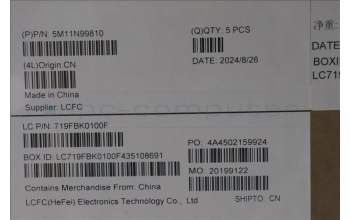 Lenovo 5M11N99810 C-Cover with keyboard, Bulgarian, Black, UK