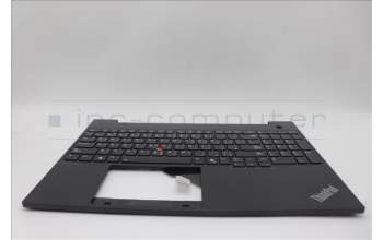 Lenovo 5M11N99845 C-Cover with keyboard, Arabic, Black, Backlight, US