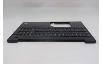 Lenovo 5M11N99848 C-Cover with keyboard, Belgian, Black, Backlight, UK