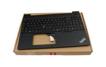 5M11N99861 Original Lenovo Tastatur inkl. Topcase DE (deutsch) schwarz/schwarz mit Backlight und Mouse-Stick