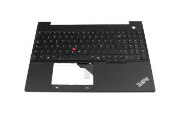 5M11N99861 Original Lenovo Tastatur inkl. Topcase DE (deutsch) schwarz/schwarz mit Backlight und Mouse-Stick