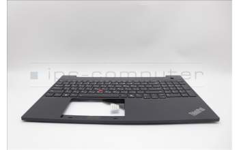 Lenovo 5M11N99870 C-Cover with keyboard, Hebrew, Black, Backlight, US