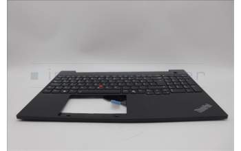 Lenovo 5M11N99879 C-Cover with keyboard, Portuguese, Black, Backlight, UK