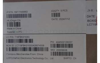 Lenovo 5M11N99882 MECH_ASM FRU KBD CCV RUS BL (LTN) US BK