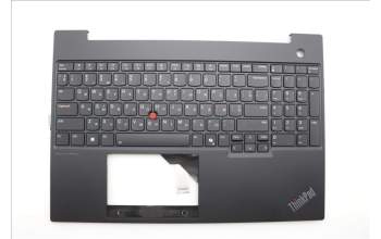Lenovo 5M11N99939 C-Cover with keyboard, Ukraine, Black, Backlight, US