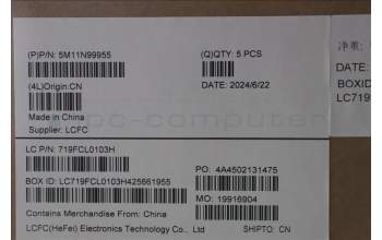 Lenovo 5M11N99955 C-Cover with keyboard, Belgian, Black, UK