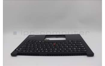 Lenovo 5M11N99955 C-Cover with keyboard, Belgian, Black, UK